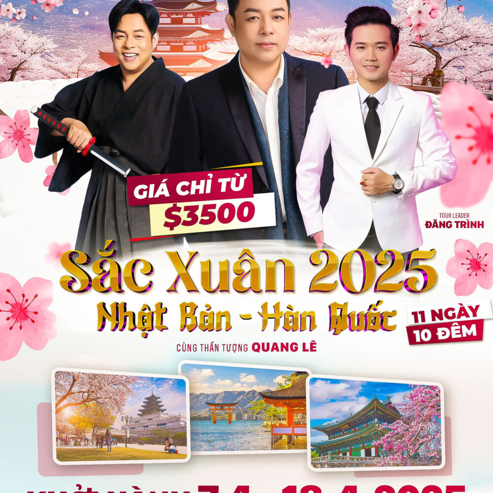 Tour Nhật Bản - Hàn Quốc (Sắc Xuân) 2025
